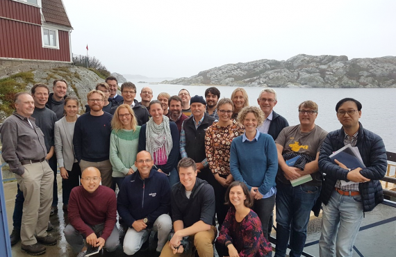 Group photo of workshop in offshore aquaculture (Sweden, October 2019)