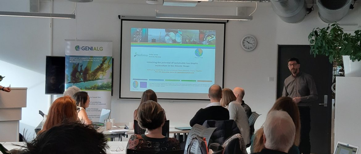 Philip James of NOFIMA introduces workshop on seaweed production in Norway by AquaVitae and Genialg.