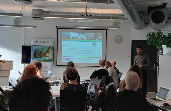 Philip James of NOFIMA introduces workshop on seaweed production in Norway by AquaVitae and Genialg.