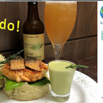 A dish containing multiples products from Integrated Multi-trophic Aquaculture.