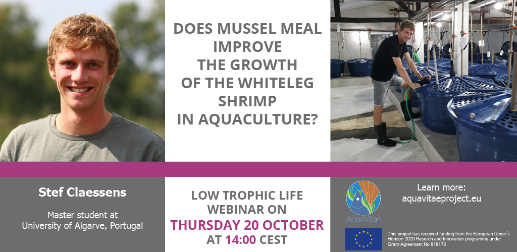 Low Trophic Life Webinar: “Does mussel meal improve the growth of the whiteleg shrimp?”