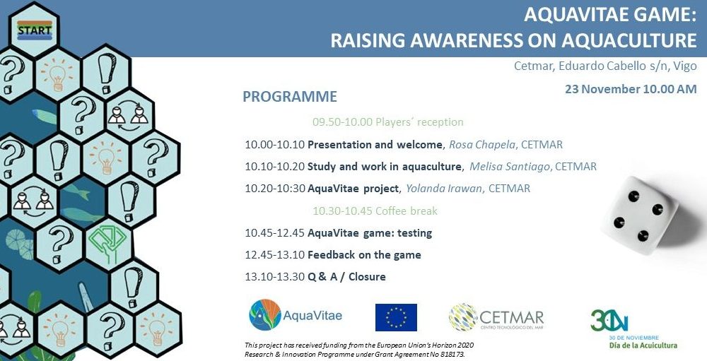 AquaVitae game: testing