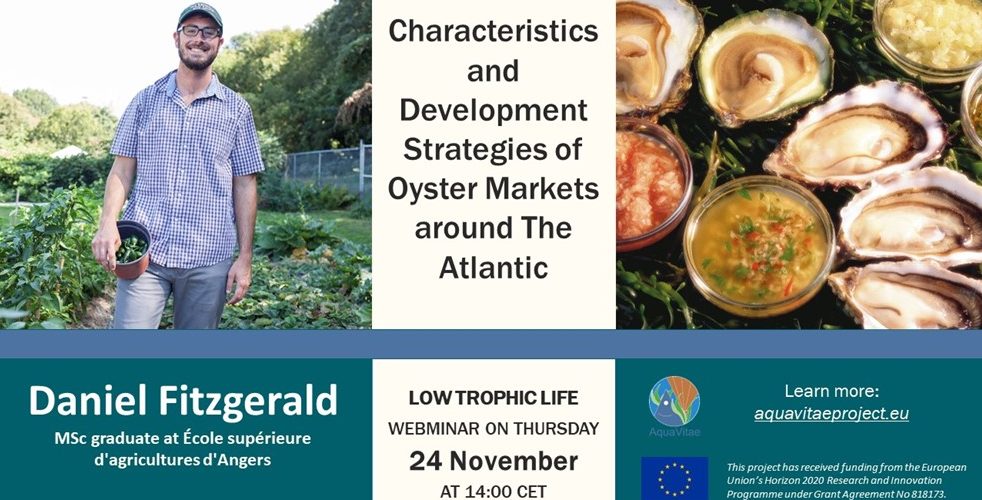 Low Trophic Life Webinar: “Characteristics and development strategies of oyster markets around the Atlantic”