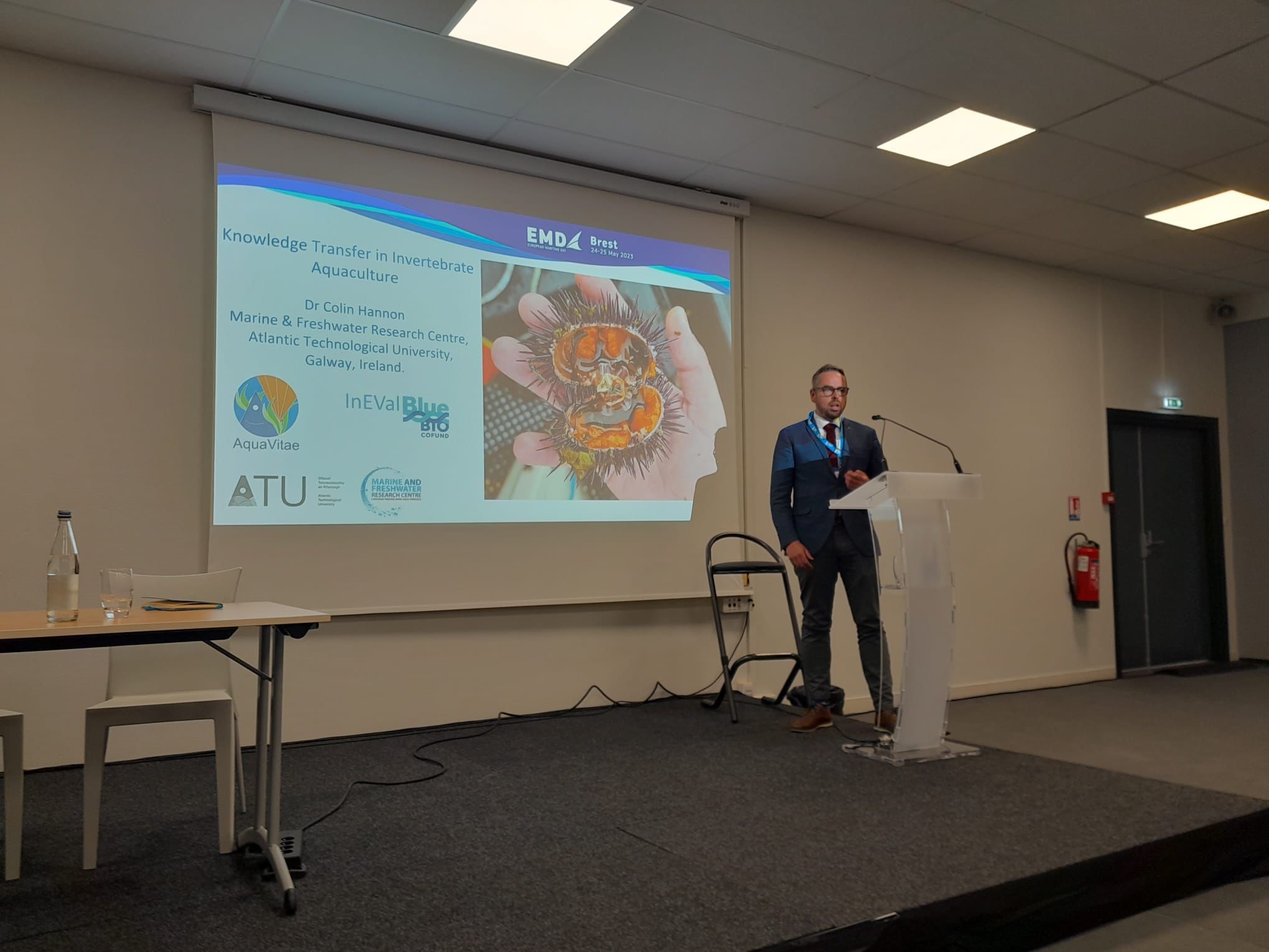 Colin Hannon at EMD2023 workshop on marine invertebrates